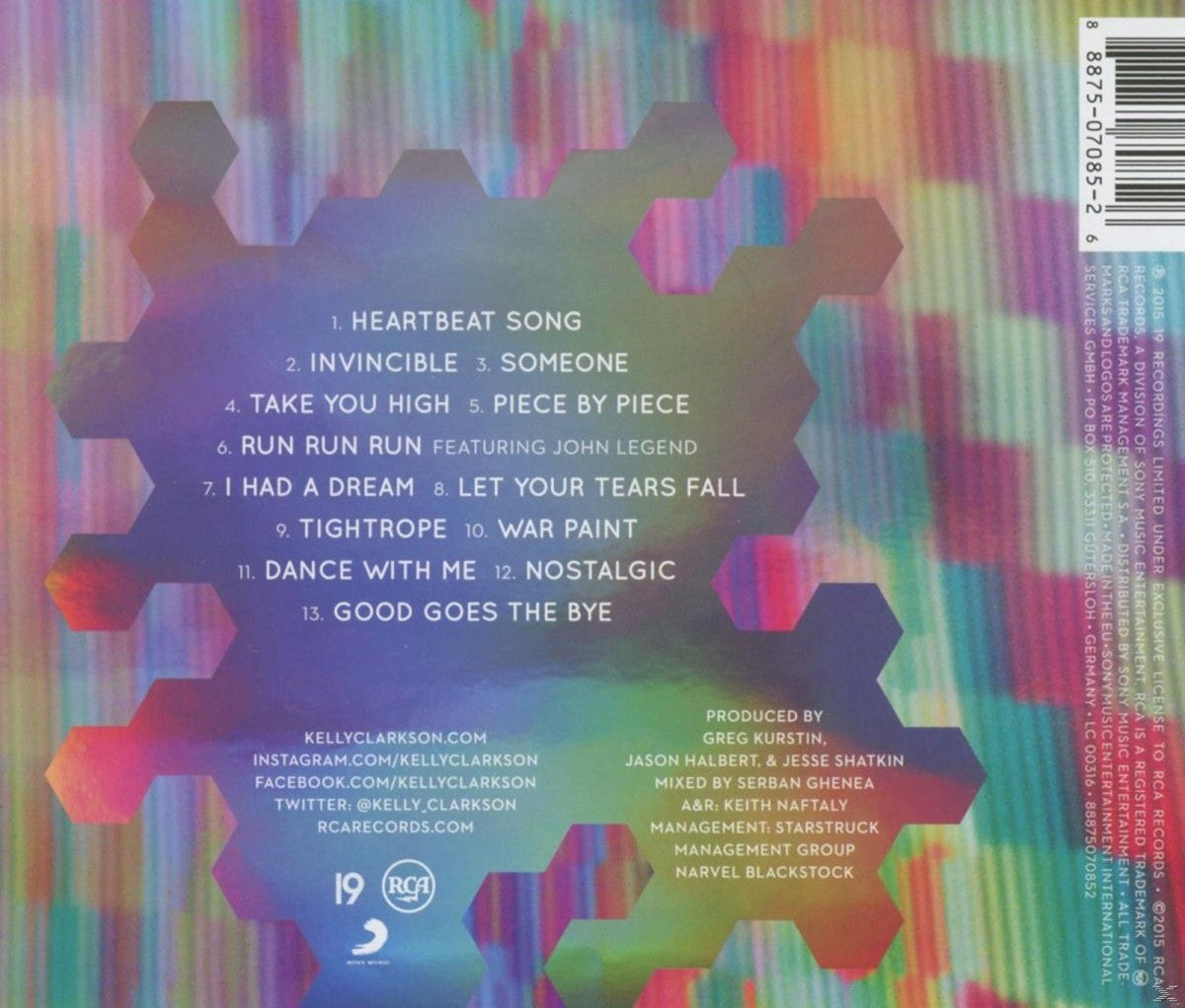 Back Cover: Kelly Clarkson – Piece By Piece Vinyl LP | Relix