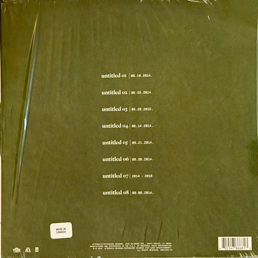 Back Cover: Kendrick Lamar – Untitled Unmastered. (LP Vinyl) Vinyl LP | Relix
