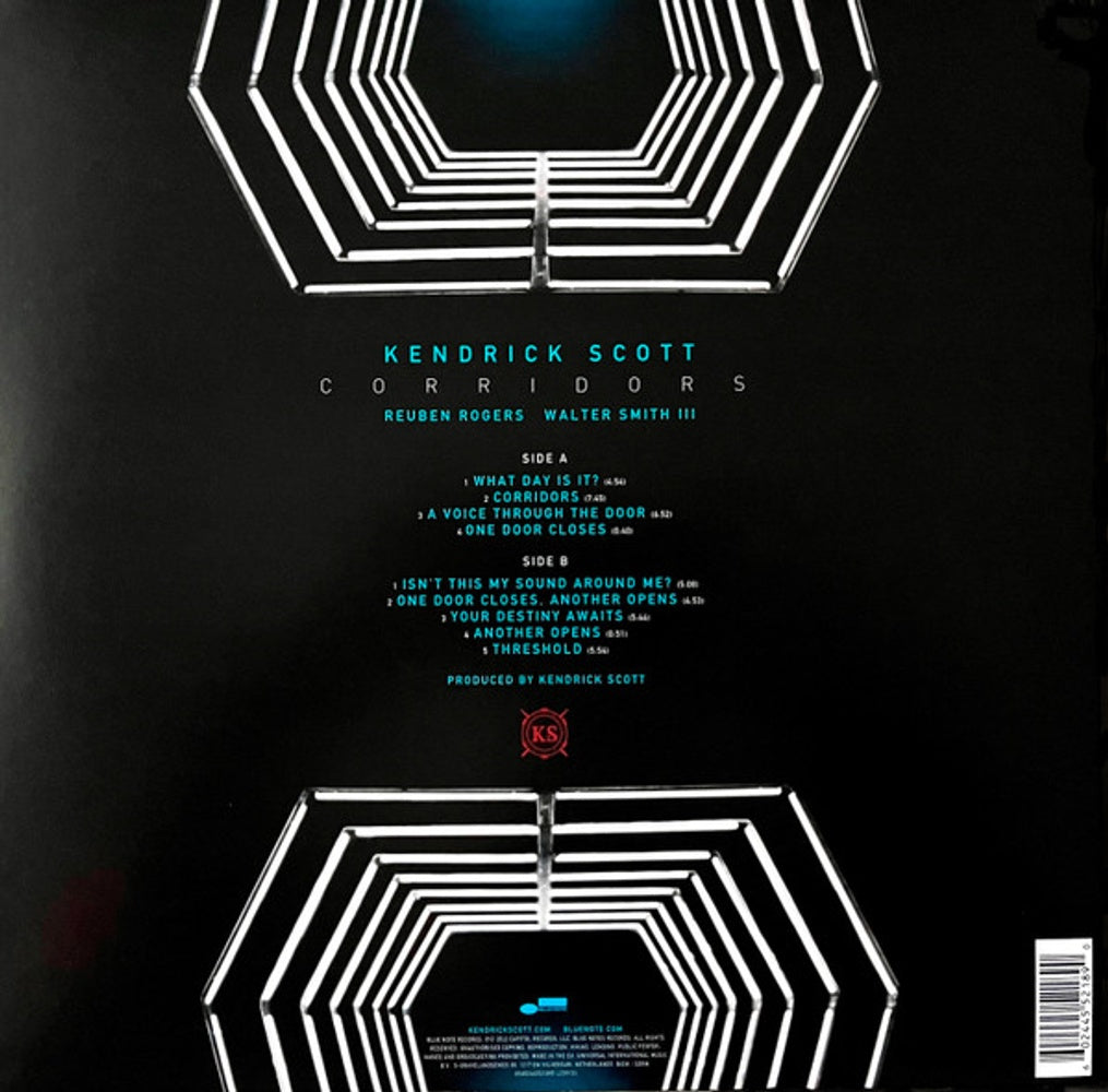 Back Cover: Kendrick Scott / Reuben Rogers / Walter Smith III – Corridors Vinyl LP | Relix