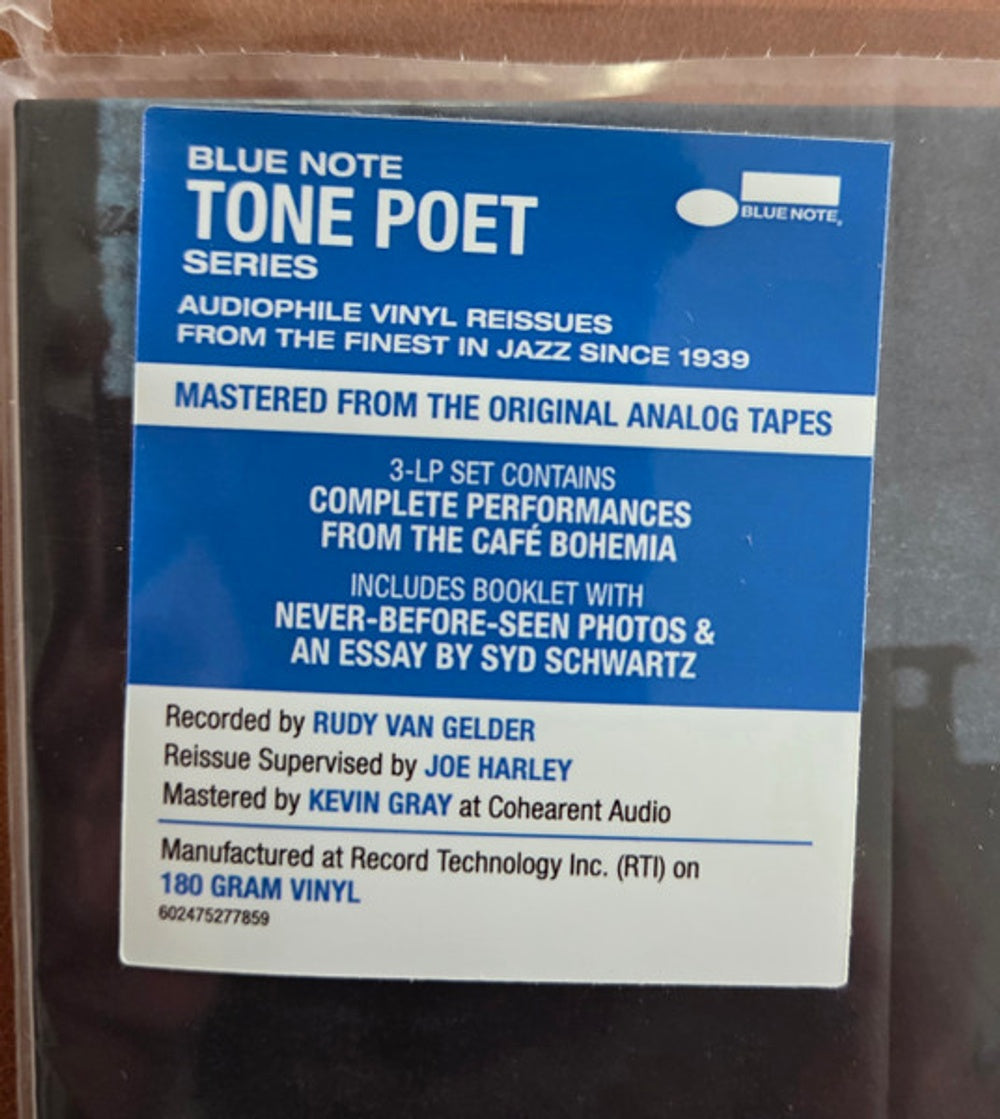 Back Cover: Kenny Dorham – Complete 'round About At The Cafe Bohemia (180 Gram LP Vinyl) Vinyl LP | Relix