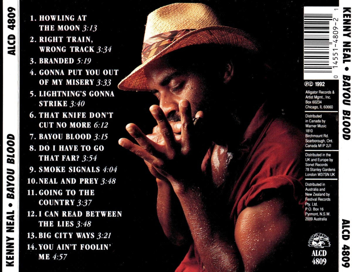 Back Cover: Kenny Neal – Bayou Blood CD | Relix
