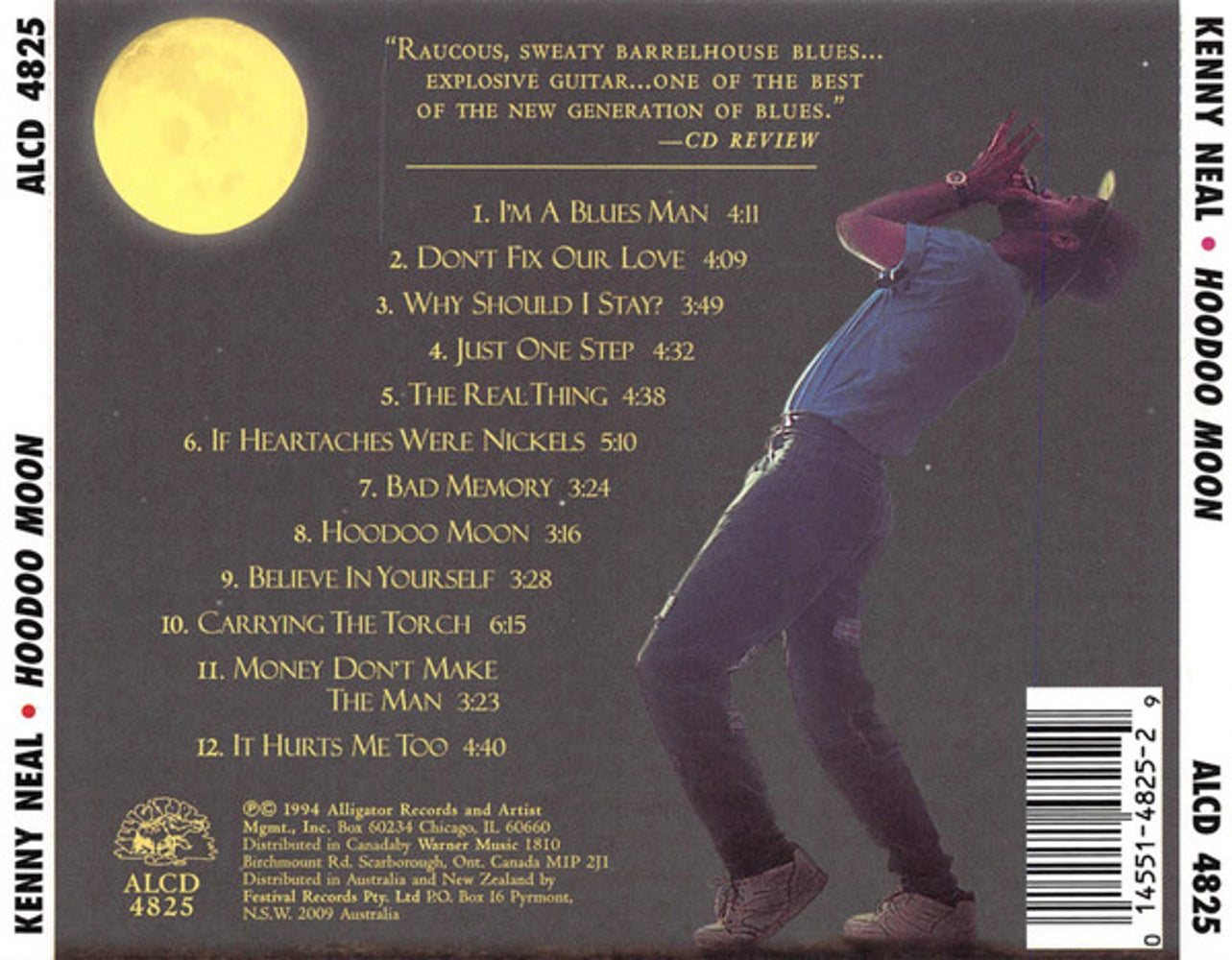 Back Cover: Kenny Neal – Hoodoo Moon CD | Relix