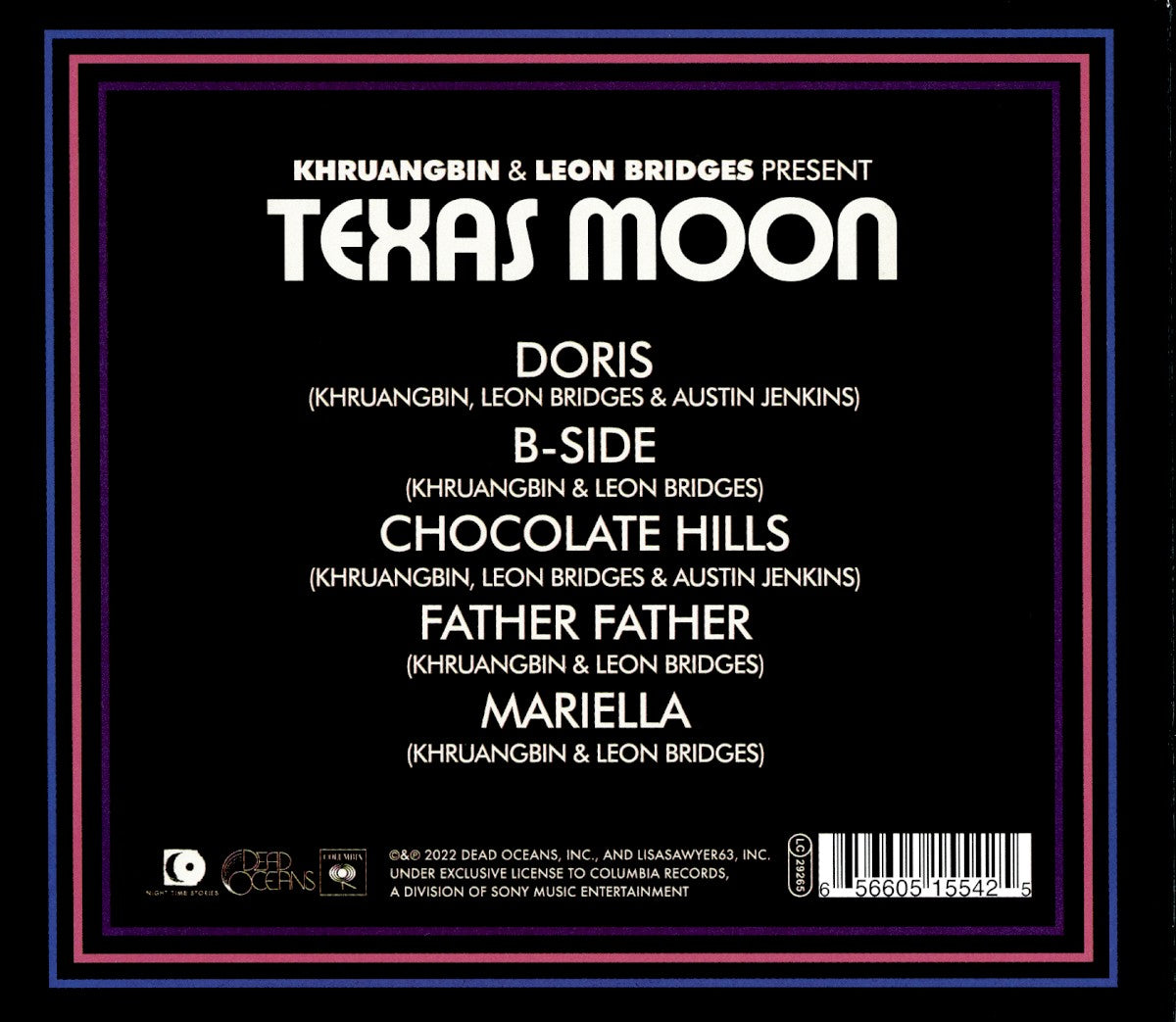 Back Cover: Khruangbin – Texas Moon EP CD | Relix