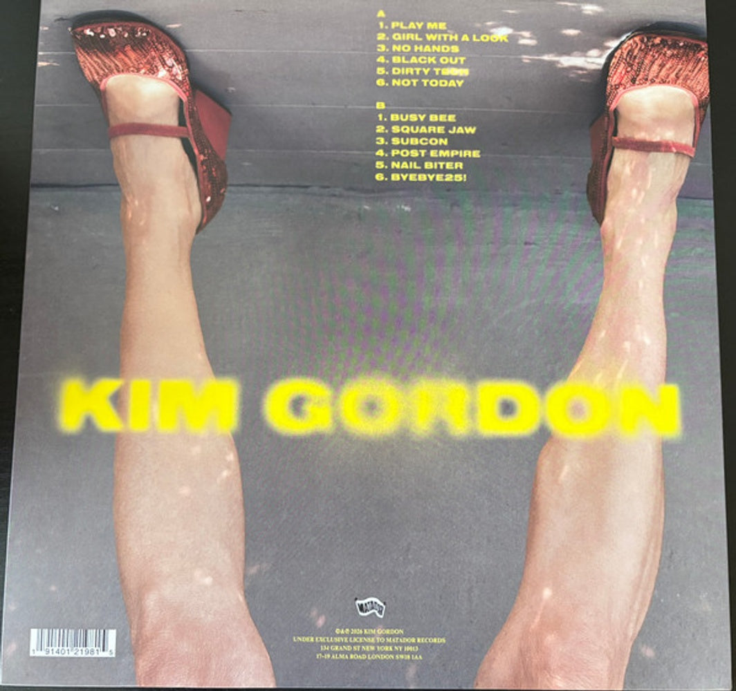 Back Cover: Kim Gordon – Play Me Vinyl LP | Relix