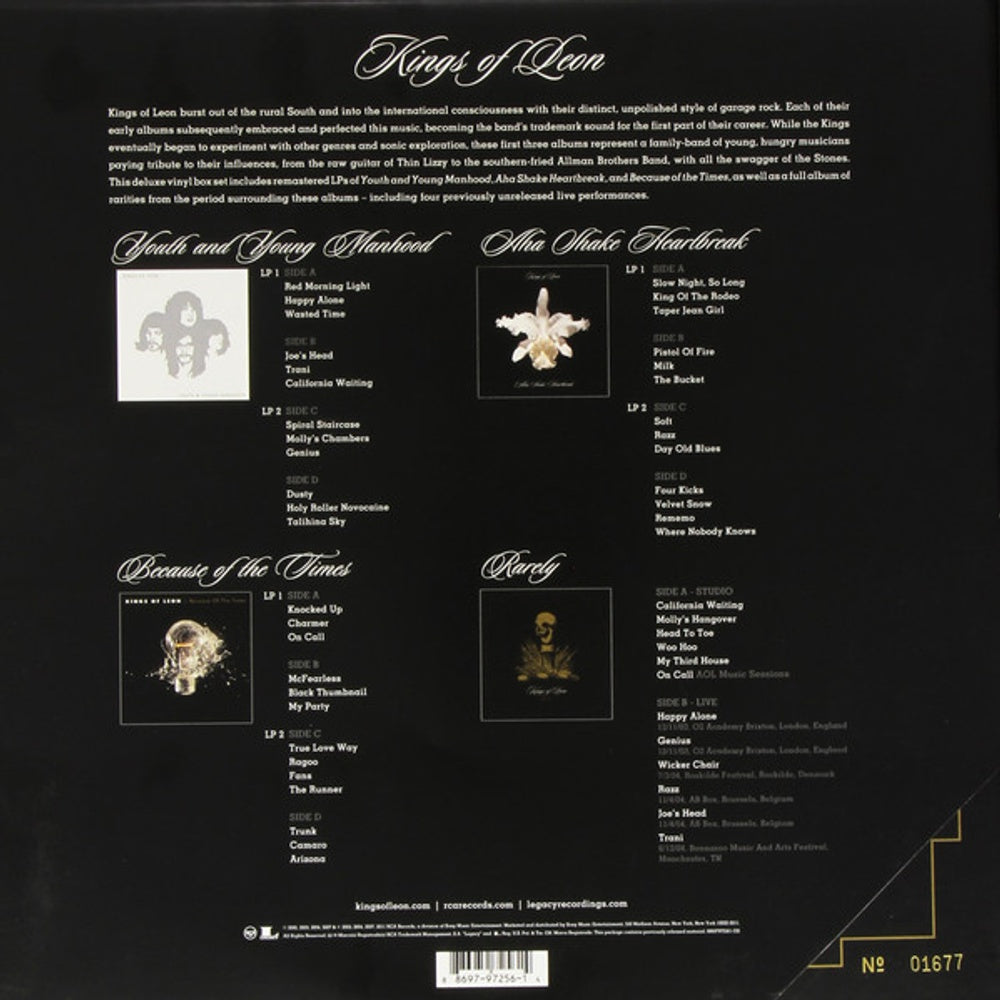 Back Cover: Kings Of Leon – Because Of The Times (Reissue, Remastered, 180 Gram LP Vinyl) Vinyl LP | Relix