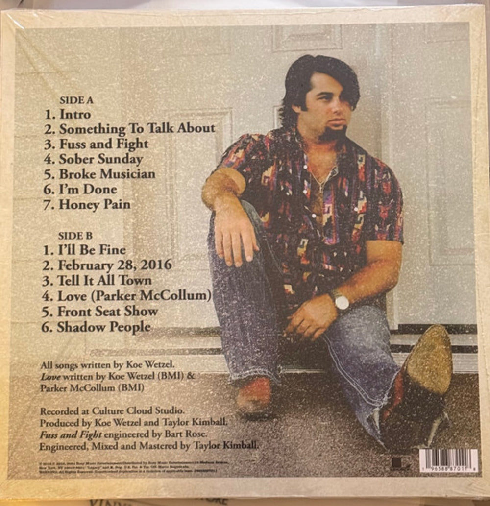 Back Cover: Koe Wetzel – Noise Complaint Vinyl LP | Relix