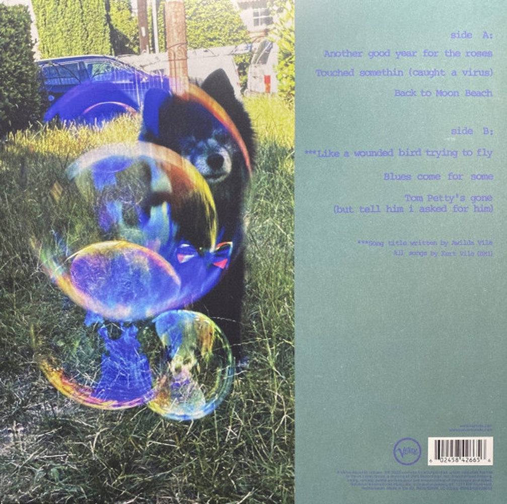 Back Cover: Kurt Vile – Back To Moon Beach EP Vinyl LP | Relix