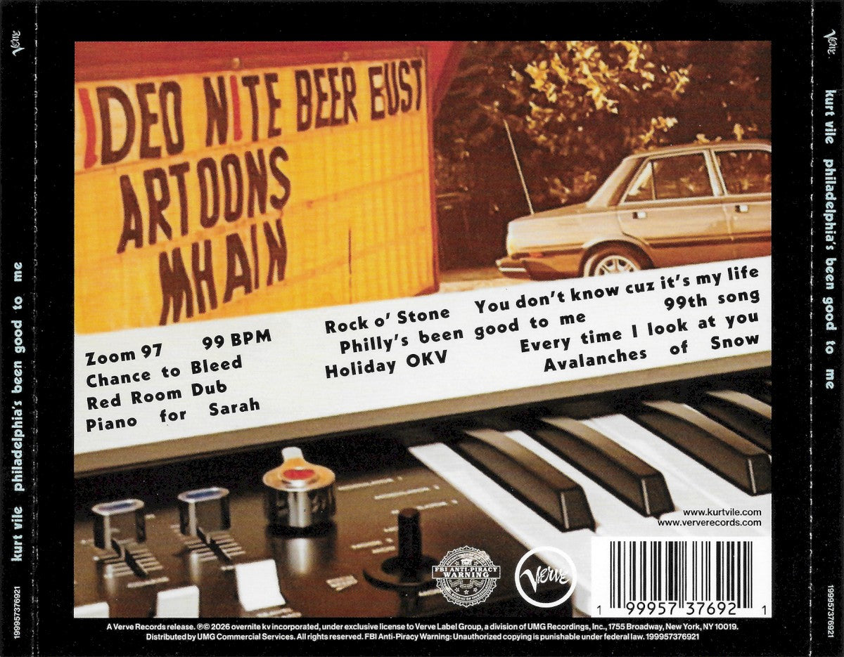 Back Cover: Kurt Vile – Philadelphia's Been Good To Me CD | Relix