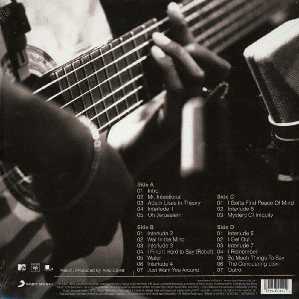 Back Cover: Lauryn Hill – MTV Unplugged No. 2.0 Vinyl LP | Relix