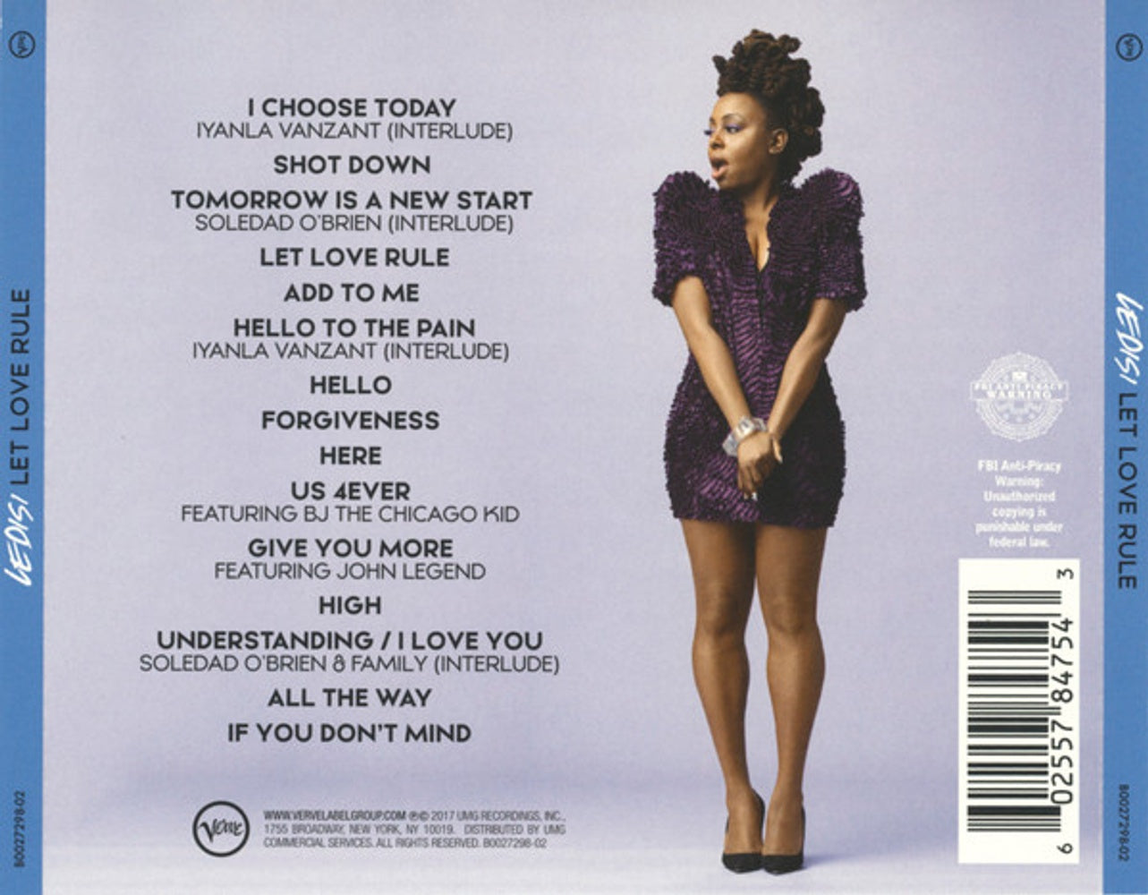Back Cover: Ledisi – Let Love Rule CD | Relix