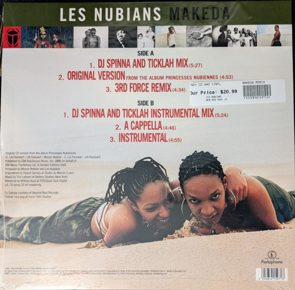 Back Cover: Les Nubians – Makeda Remix (RSD 2026 LP Vinyl) Vinyl LP | Relix
