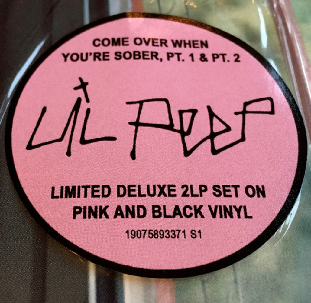 Back Cover: Lil Peep – Come Over When You're Sober, Pt.1 & Pt.2 (Limited Edition Pink & Black 2-LP Vinyl) Vinyl LP | Relix