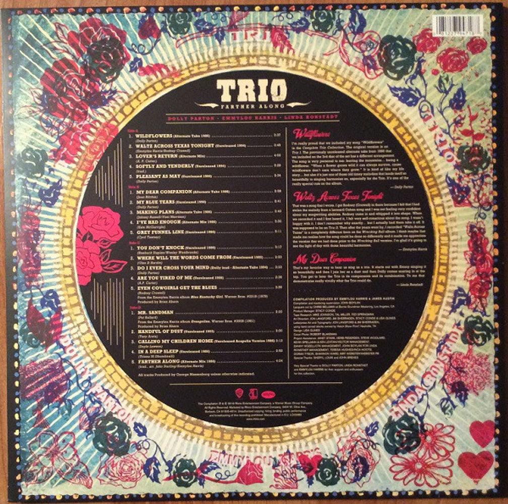 Back Cover: Linda Ronstadt – Farther Along Vinyl LP | Relix