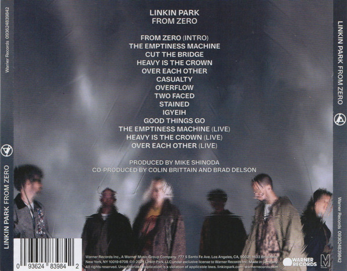 Back Cover: Linkin Park – From Zero (CD) CD | Relix