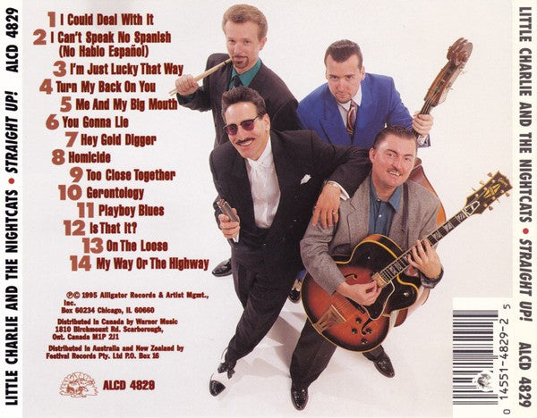 Back Cover: Little Charlie & The Nightcats – Straight Up CD | Relix