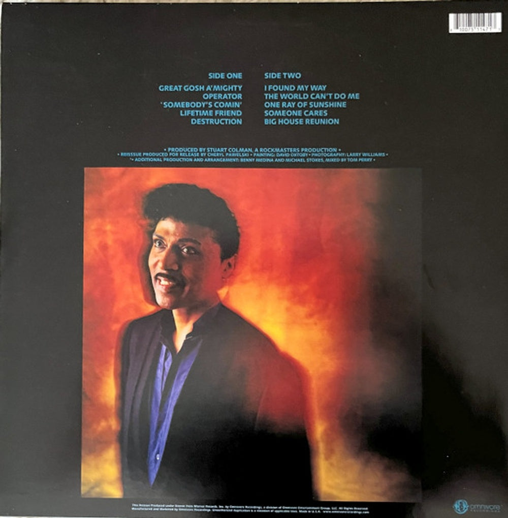 Back Cover: Little Richard – Lifetime Friend (Trq LP Vinyl) Vinyl LP | Relix