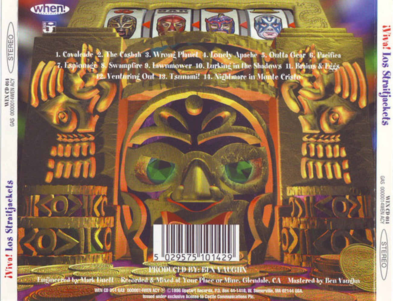 Back Cover: Los Straitjackets – Viva Los Straitjackets CD | Relix