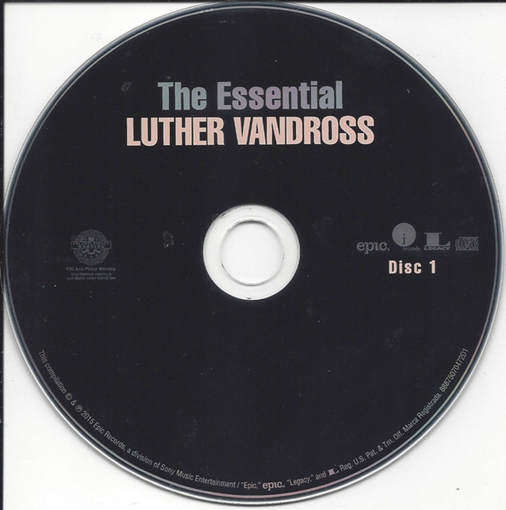 Back Cover: Luther Vandross – Essential Luther Vandross CD | Relix