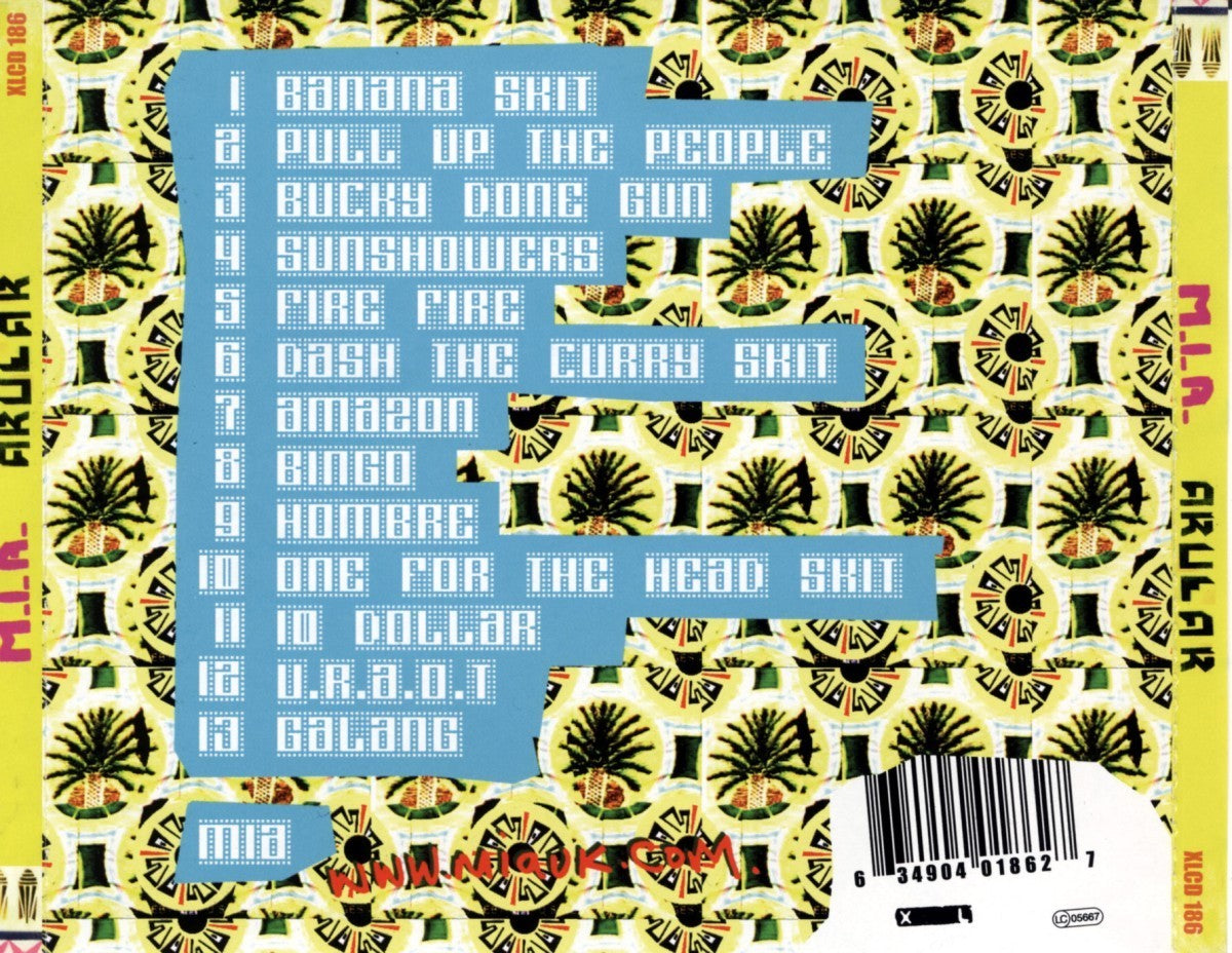Back Cover: M.I.A. – Arular (Import CD) CD | Relix