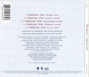 Back Cover: Madonna – Rescue Me CD | Relix