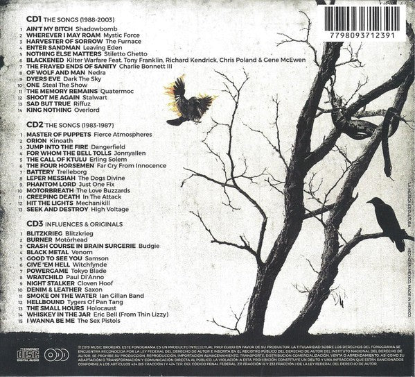 Back Cover: Many Faces Of Metallica / Various – Many Faces Of Metallica / Various (Digipak, Arg CD) CD | Relix