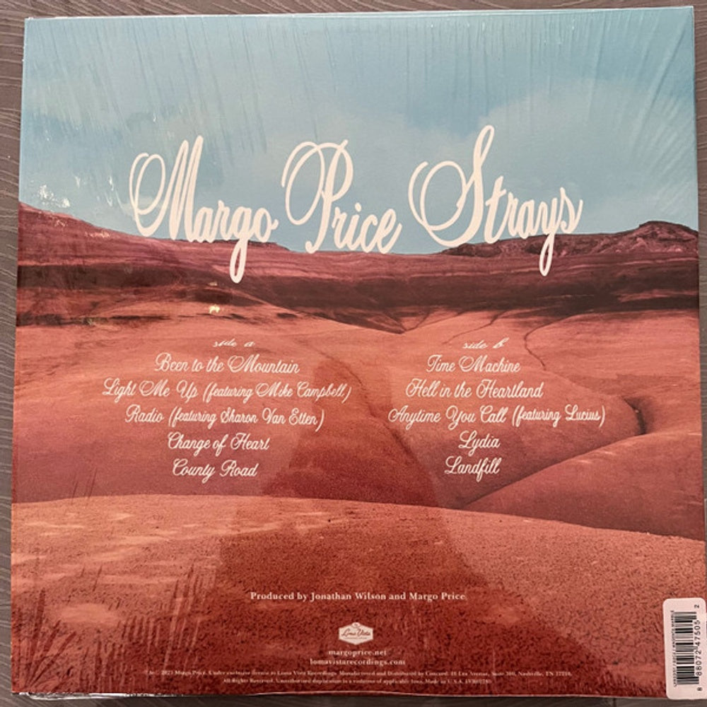 Back Cover: Margo Price – Strays (Purple Swirl LP Vinyl) Vinyl LP | Relix