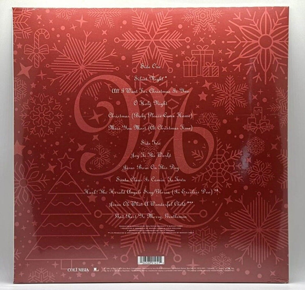 Back Cover: Mariah Carey – Merry Christmas (30th Anniversary LP Vinyl) Vinyl LP | Relix