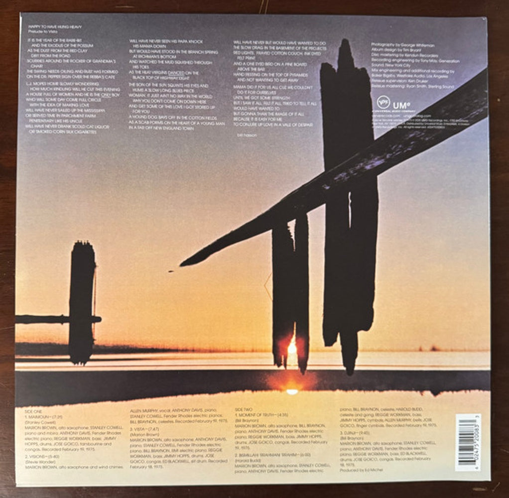 Back Cover: Marion Brown – Vista (Verve By Request Series, 180 Gram LP Vinyl) Vinyl LP | Relix