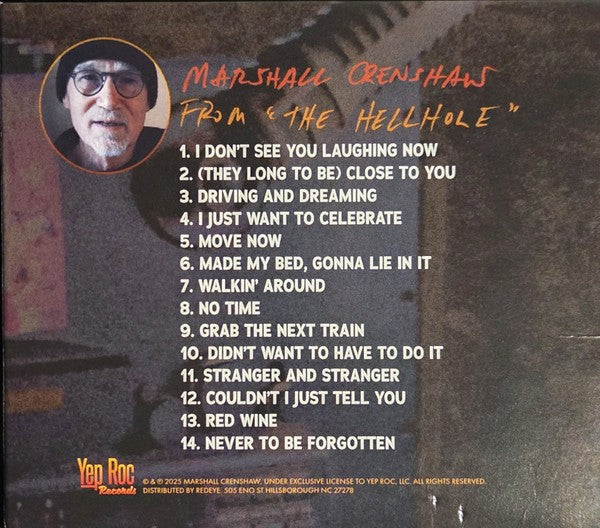 Back Cover: Marshall Crenshaw – From The Hellhole CD | Relix