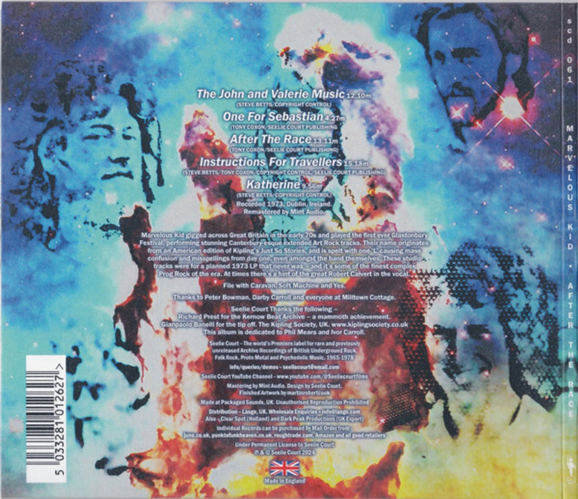 Back Cover: Marvelous Kid – After the Race CD | Relix