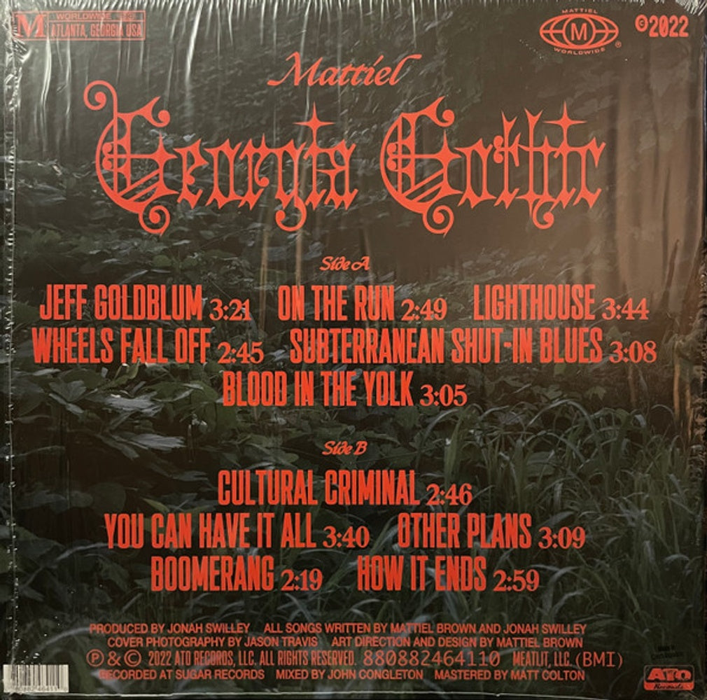 Back Cover: Mattiel – Georgia Gothic (Red Opaque LP Vinyl) Vinyl LP | Relix
