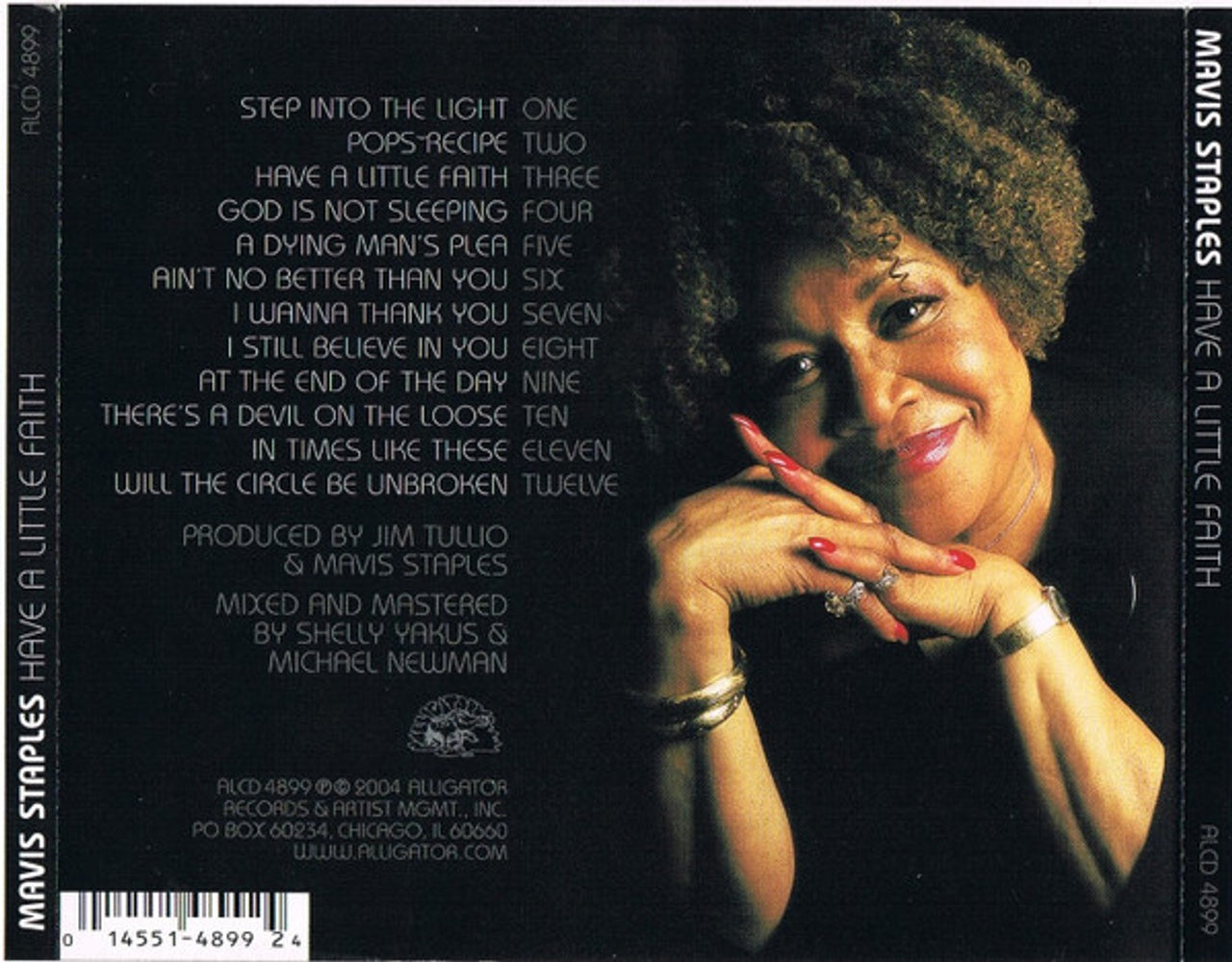 Back Cover: Mavis Staples – Have a Little Faith CD | Relix