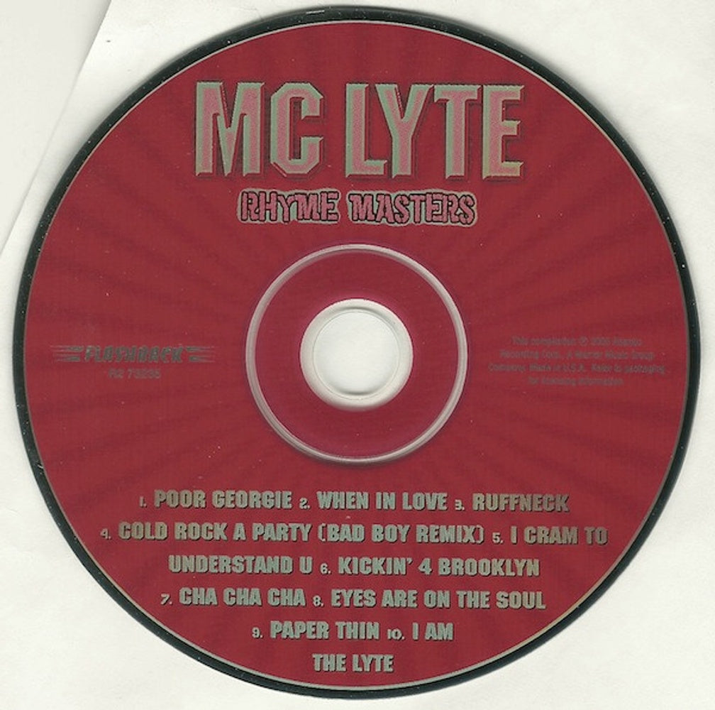 Back Cover: Mc Lyte – Rhyme Masters CD | Relix