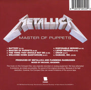 Back Cover: Metallica – Master Of Puppets (remastered CD) CD | Relix