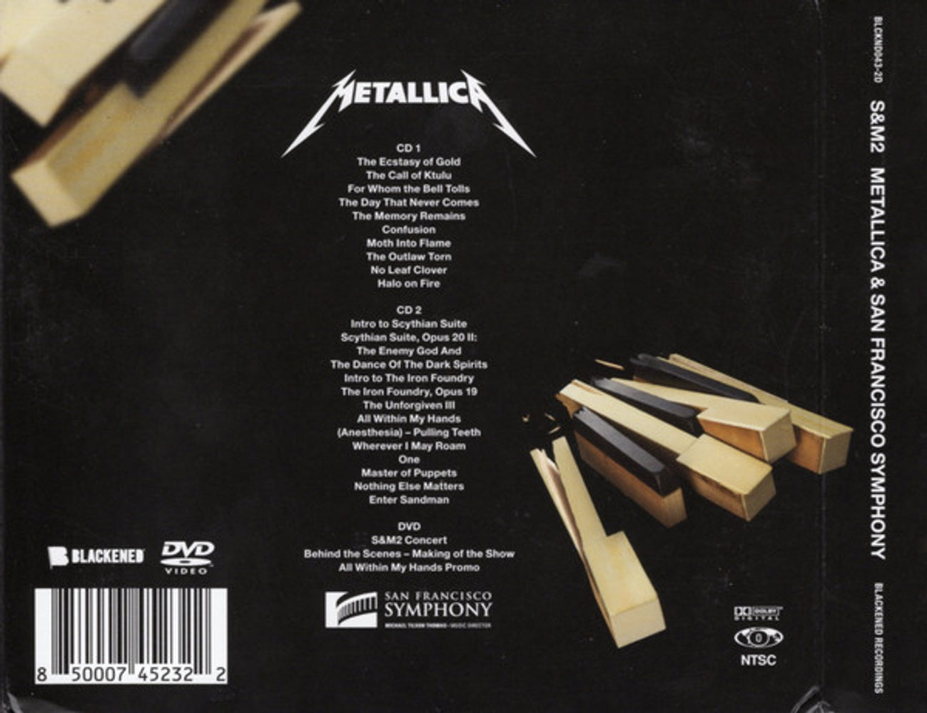 Back Cover: Metallica – S&M2 (2CD/DVD) CD | Relix