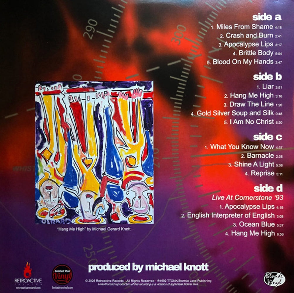 Back Cover: Michael Knott – Screaming Brittle Siren - Purple (Colored, Gate LP Vinyl) Vinyl LP | Relix