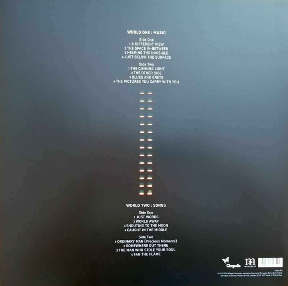 Back Cover: Midge Ure – A Man Of Two Worlds Vinyl LP | Relix