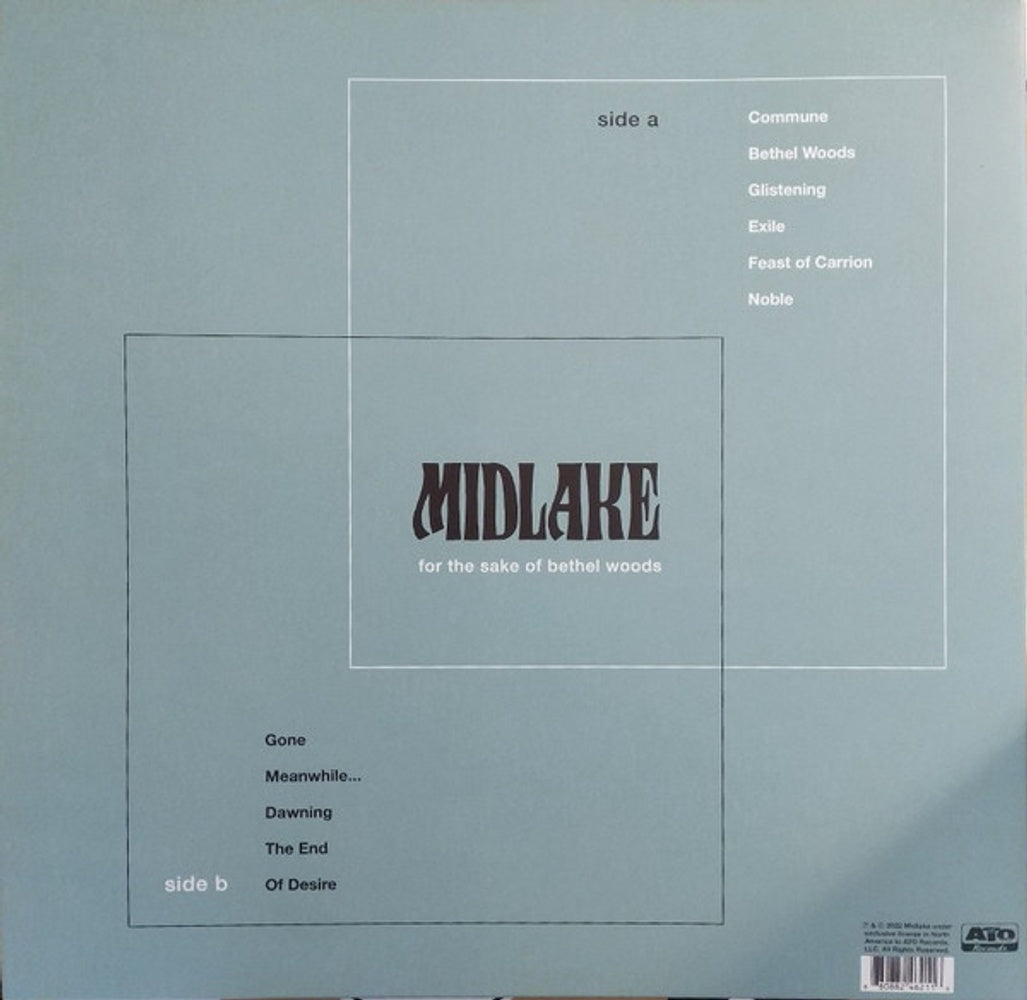 Back Cover: Midlake – For The Sake Of Bethel Woods (Crystal Clear LP Vinyl) Vinyl LP | Relix