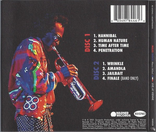 Back Cover: Miles Davis – Merci Miles Live At Vienne Vinyl LP | Relix