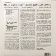 Back Cover: Miles Davis – Miles Davis & The Modern Jazz Giants Vinyl LP | Relix