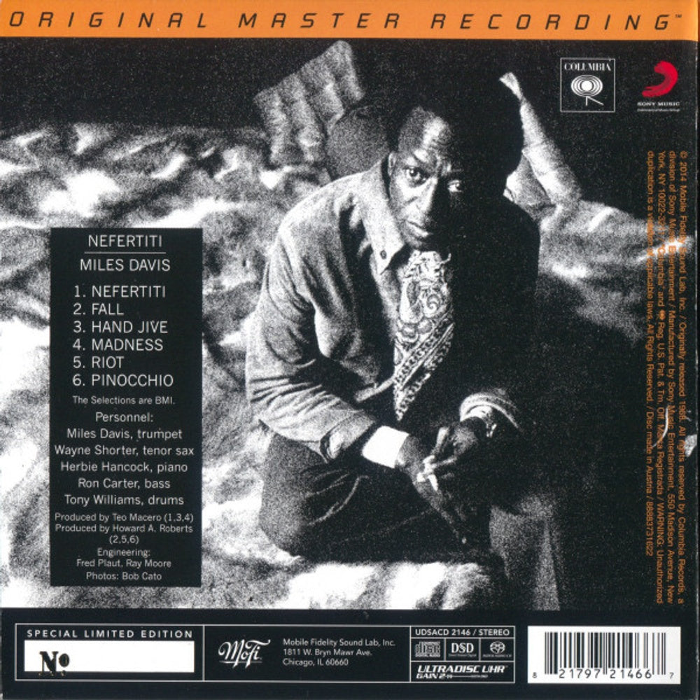Back Cover: Miles Davis – Nefertiti CD | Relix