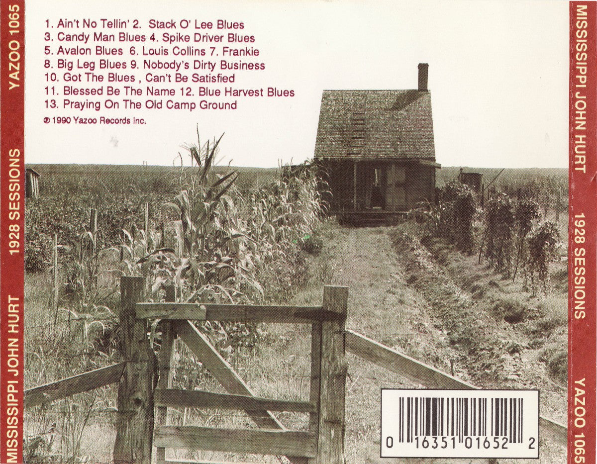 Back Cover: Mississippi John Hurt – 1928 Sessions Vinyl LP | Relix