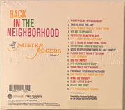 Back Cover: Mister Rogers – Back In The Neighborhood: The Best Of Mister Rogers, Volume 2 CD | Relix
