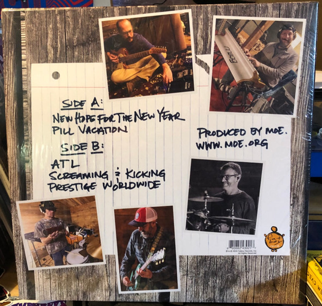 Back Cover: moe. – Not Normal EP (Blue Galaxy LP Vinyl) Vinyl LP | Relix