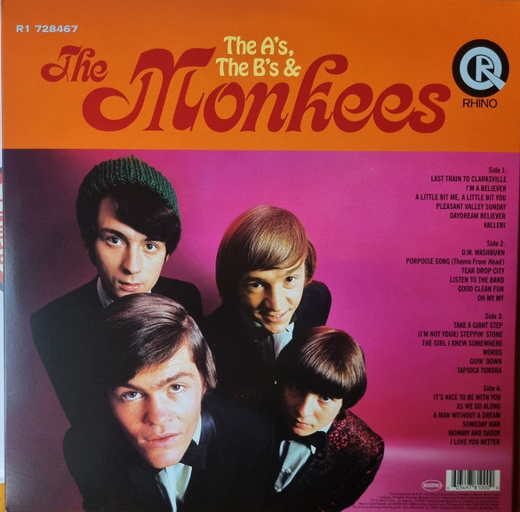 Back Cover: Monkees – A's The B's & The Monkees (Syeor26 LP Vinyl) Vinyl LP | Relix