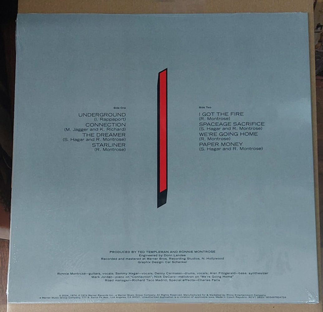 Back Cover: Montrose – Paper Money (50th Anniversary, Aniv LP Vinyl) Vinyl LP | Relix