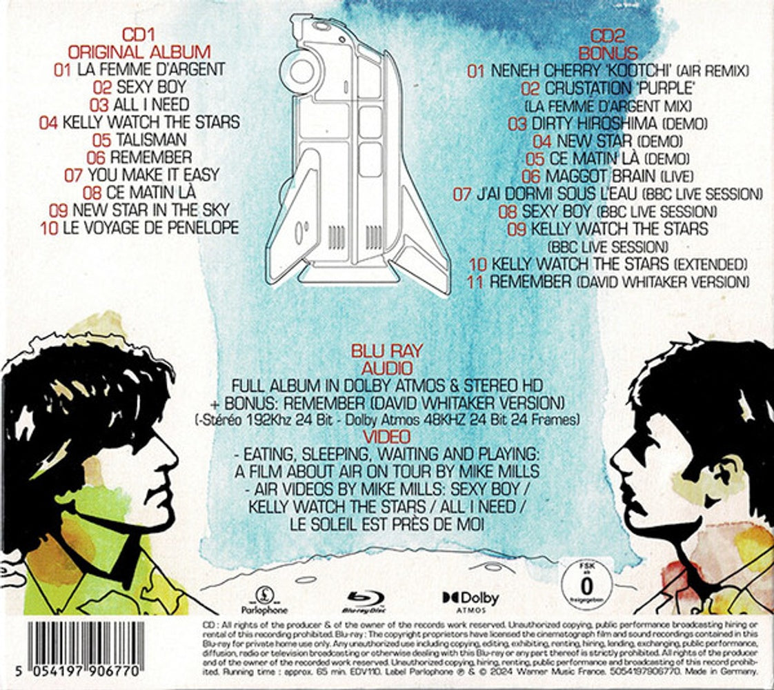 Back Cover: Moon Safari - 2CD with Blu-Ray (CD) CD | Relix