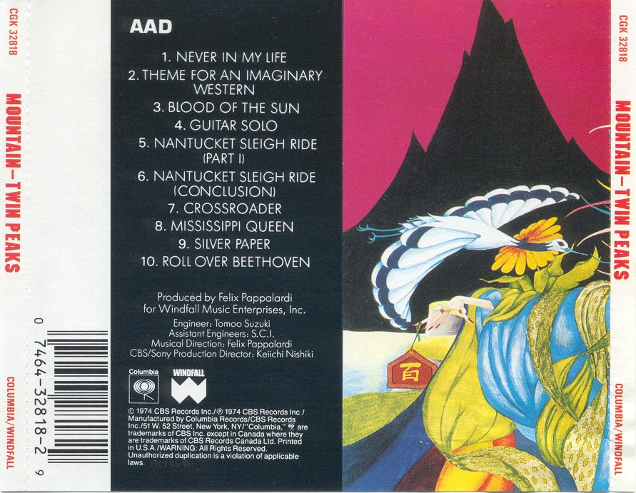 Back Cover: Mountain – Twin Peaks CD | Relix
