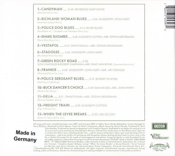 Back Cover: Muireann Bradley – I Kept These Old Blues CD | Relix