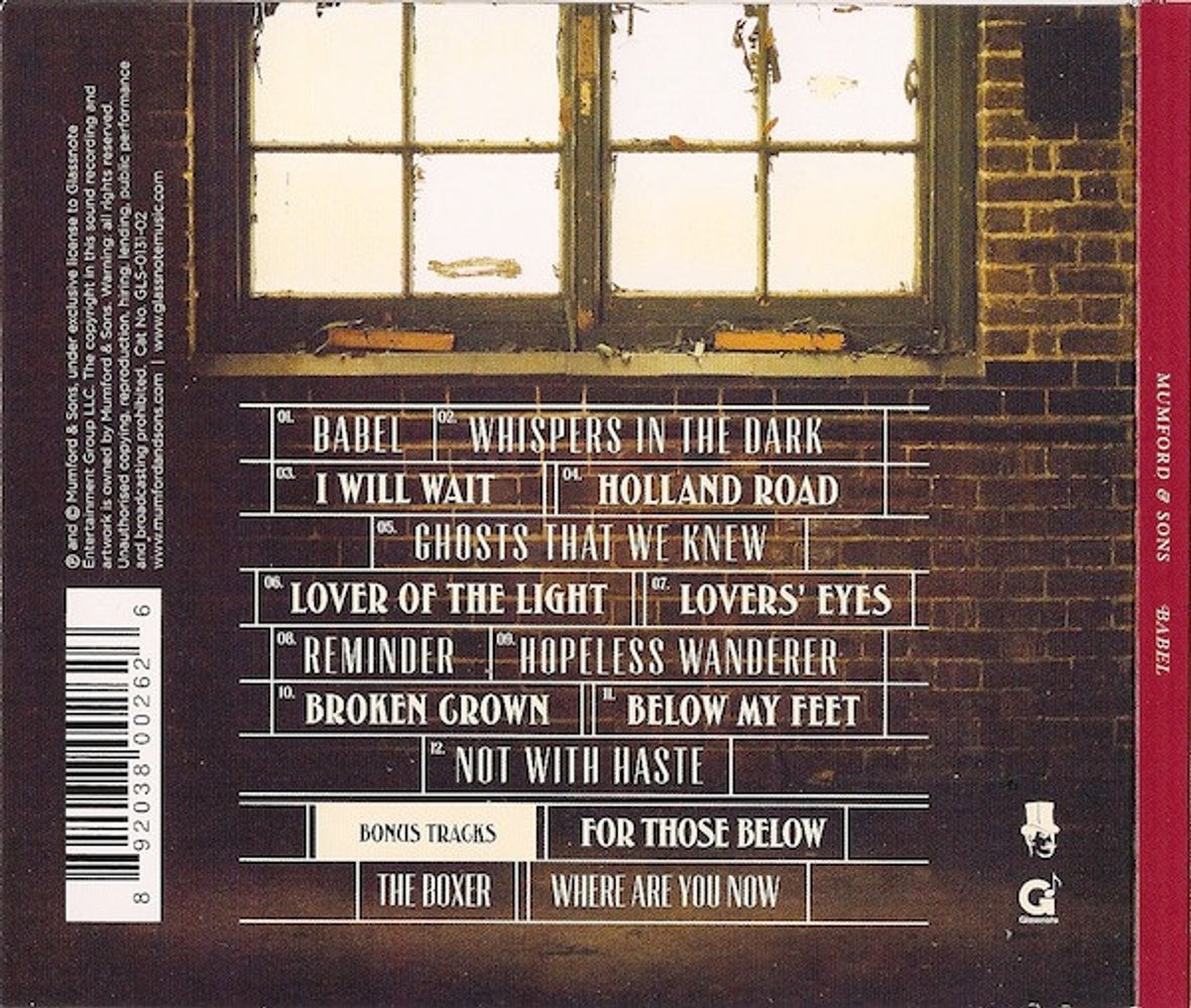 Back Cover: Mumford & Sons – Babel (Deluxe CD) CD | Relix